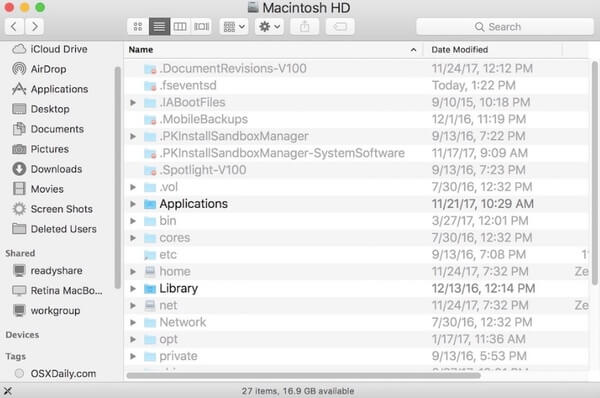 第7张-Mac怎么显示隐藏文件夹 Mac隐藏文件夹怎么显示-恩蓝科技