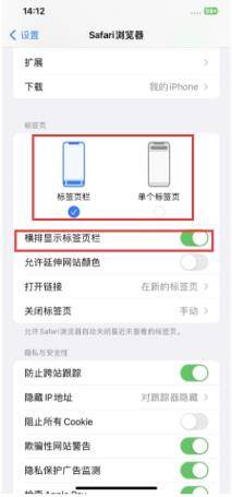 第2张-iPhone浏览器如何切换标签栏位置 iPhone标签栏位置-恩蓝科技